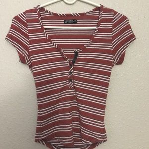 Short Sleeve Ribbed Top